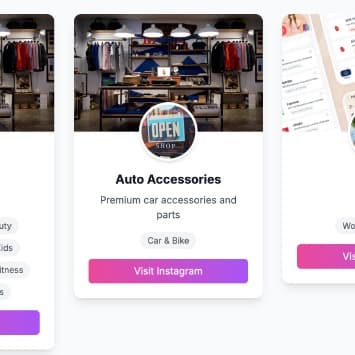 New Shop after edit profile