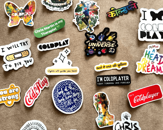 Coldplay Stickers